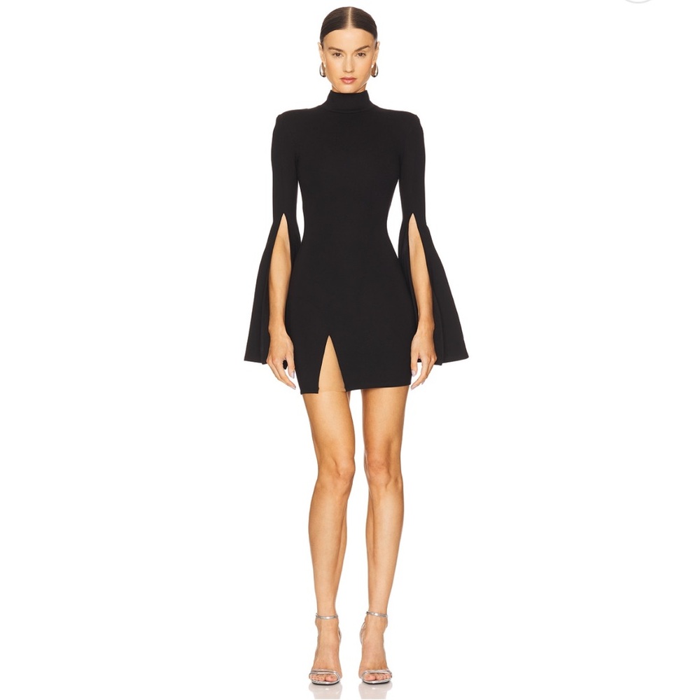 Elegant Black Long Sleeve Dress